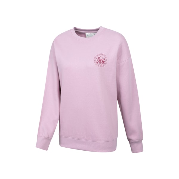 Mountain Warehouse Dam/Dam Text Avslappnad Sweatshirt 16 Pink 16 UK