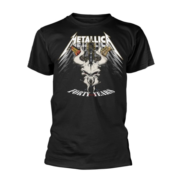 Metallica Unisex Vuxen 40-årsjubileum Fyrtioårs T-shirt MB Black M