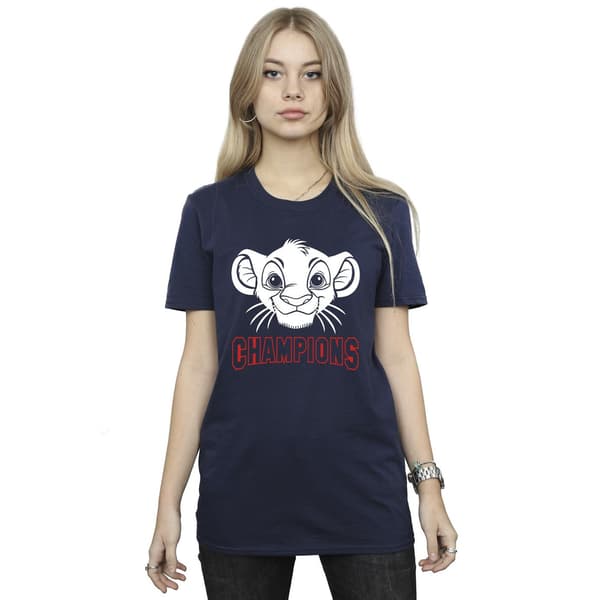 Disney Dam/Dam Lejonkungen Simba Ansikte Champion Bomulls B Navy Blue M