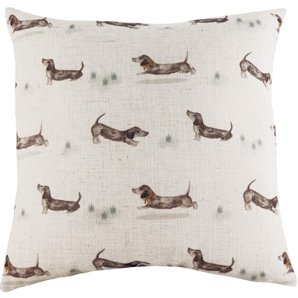 Evans Lichfield Oakwood Dachshund Kuddfodral En Storlek Off Wh Off White/Brown One Size