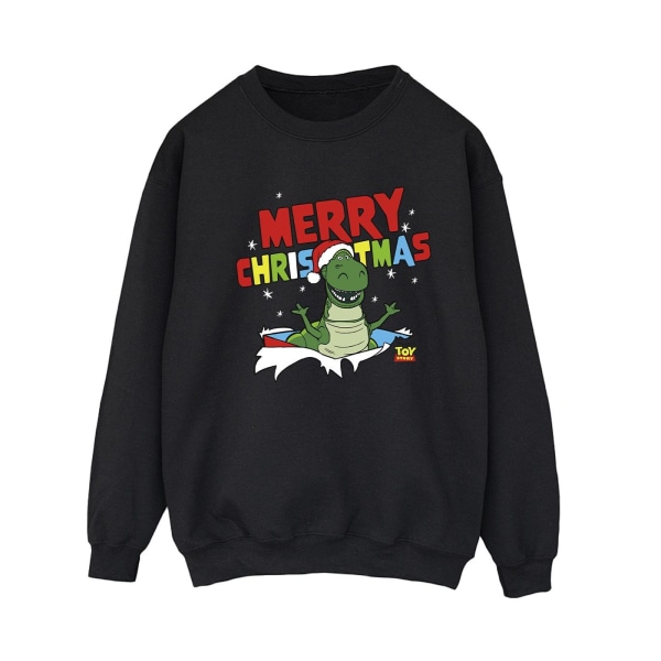 Disney Toy Story för kvinnor/damer Rex Christmas Burst Sweatshirt M Black M