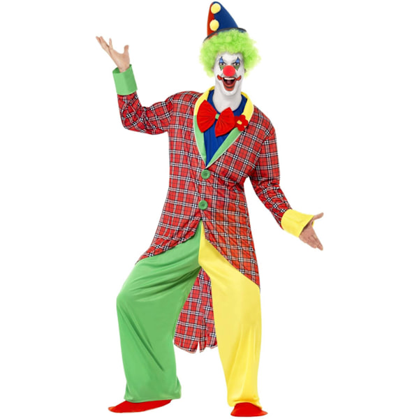Smiffys Herr Deluxe La Clown Kostymset L Flerfärgad Multicoloured L