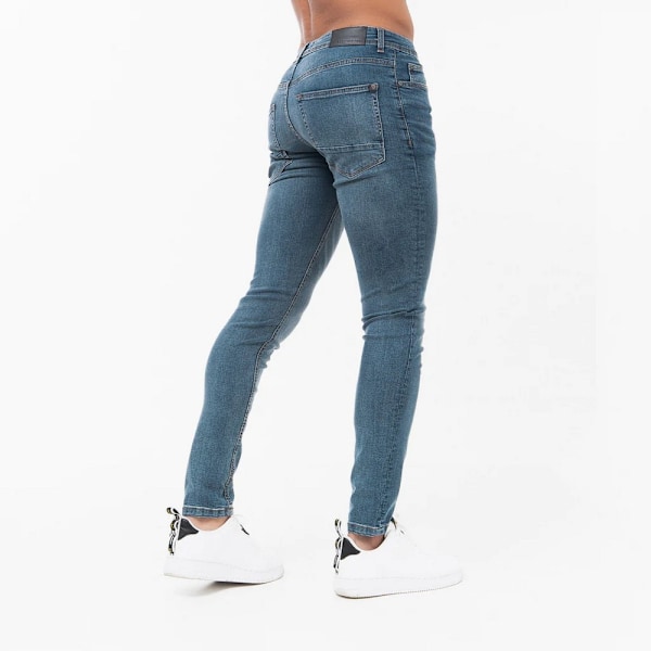 Born Rich Osmium Jeans för Herr 36L Mörk Tvättad Dark Wash 36L