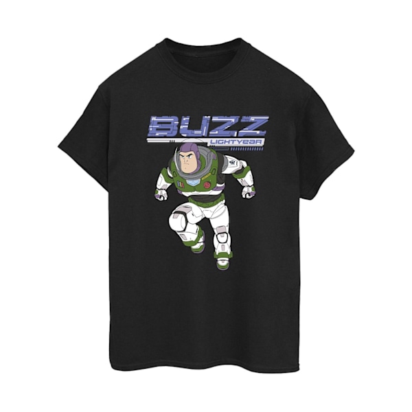 Disney Dam/Damer Lightyear Buzz Jump To Action Bomull Boyfriend T-Shirt M Svart Black M