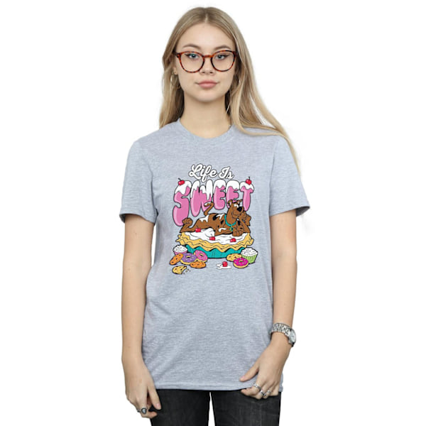 Scooby Doo Dam/Damer Livet Är Sött Boyfriend T-Shirt XXL Sp Sports Grey XXL