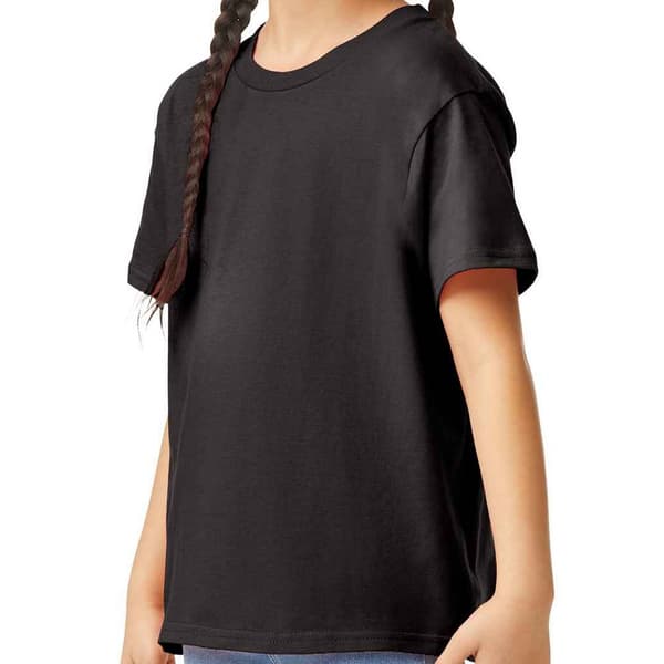 Gildan Barn/Barn Bomull Lättvikts T-shirt 5-6 År Svart Black 5-6 Years