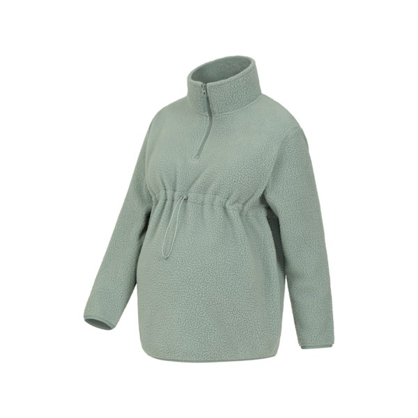 Mountain Warehouse Womens/Ladies Cosy Sherpa Half Zip Maternity Green 10 UK