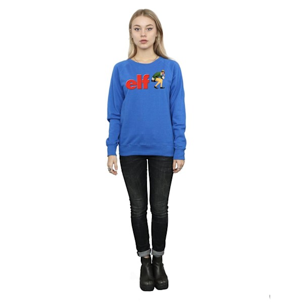 Elf Dam/Damer Crouching Logo Sweatshirt M Royal Blue Royal Blue M