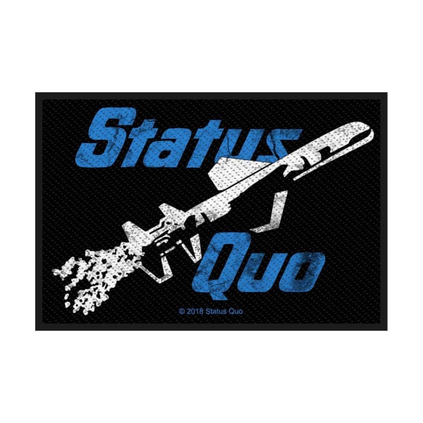 Status Quo Just Supposin´ Woven Patch One Size Svart/Vit/Blå Black/White/Blue One Size