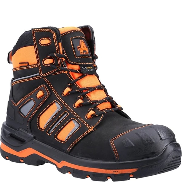 Amblers Unisex Adult Radiant Nubuck Säkerhetsstövlar 13 UK Svart/Orange Black/Orange 13 UK
