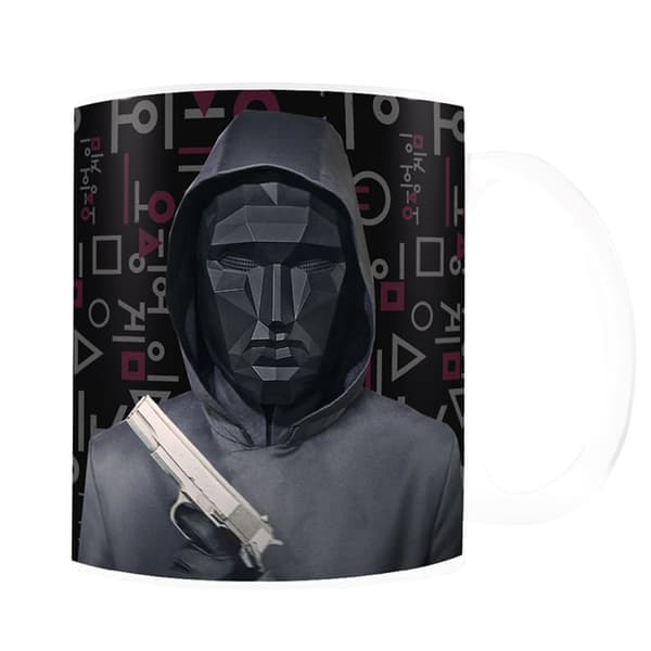 Squid Game Mask Mug En Storlek Svart Black One Size
