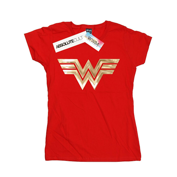 DC Comics Dam/Kvinnor Wonder Woman 84 Guld Emblem Bomull T-shirt Red M