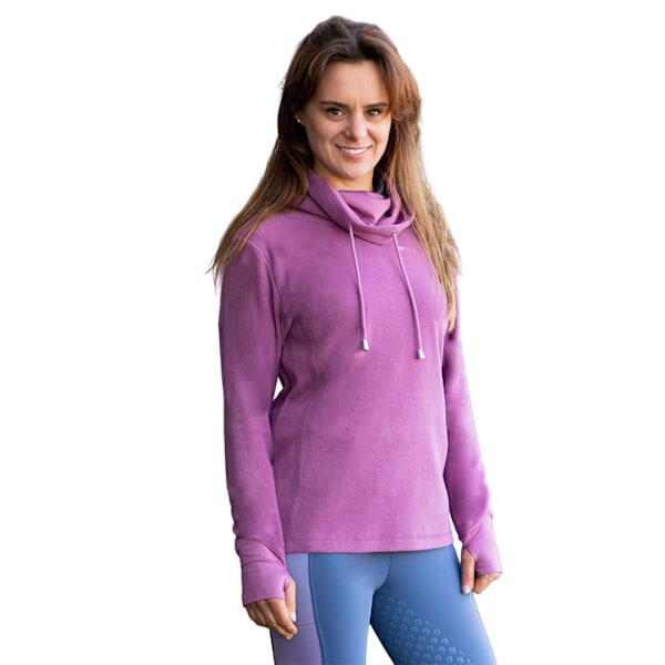 Hy Dam/Kvinnor Synergy Cowl Neck Fleece Top XS Grape Grape XS