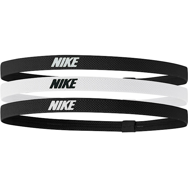 Nike Mixed Width Headband (3-pack) One Size Svart/Vit Black/White One Size