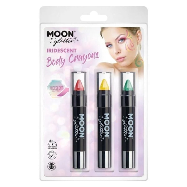 Moon Glitter Iridescent Kroppskritor En Storlek Körsbär/Gul/Grön Cherry/Yellow/Green One Size