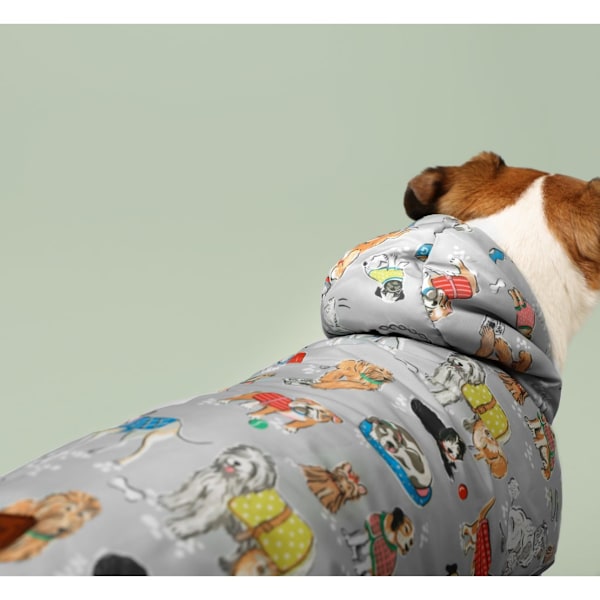 Cath Kidston Hundregnjacka med Fleece Inner och Läder Label X Multicoloured XS