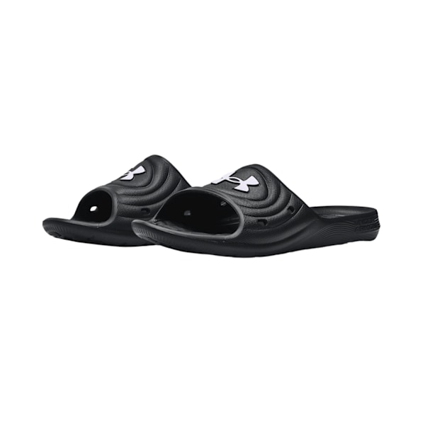 Under Armour Unisex Adult Locker IV Sliders 12 UK Svart/Vit Black/White 12 UK