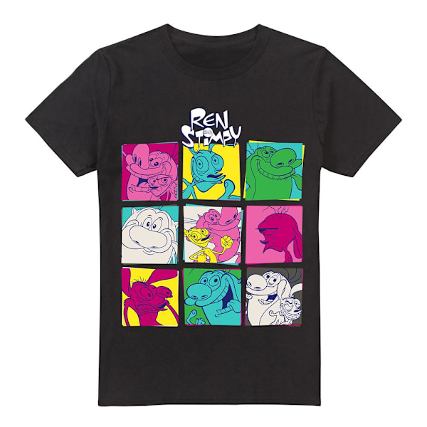 Ren & Stimpy Herr Warhol 2 T-Shirt L Svart Black L