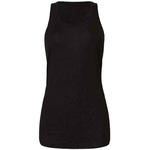 Bella + Canvas Dam/Kvinnor Flowy Racerback Tank Top 14 UK Bla Black 14 UK