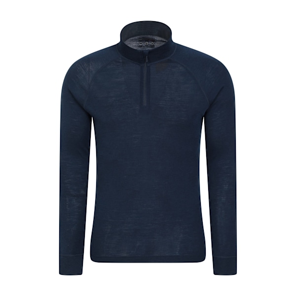 Mountain Warehouse Herr Merino II Baslager Topp XL Marinblå Navy XL