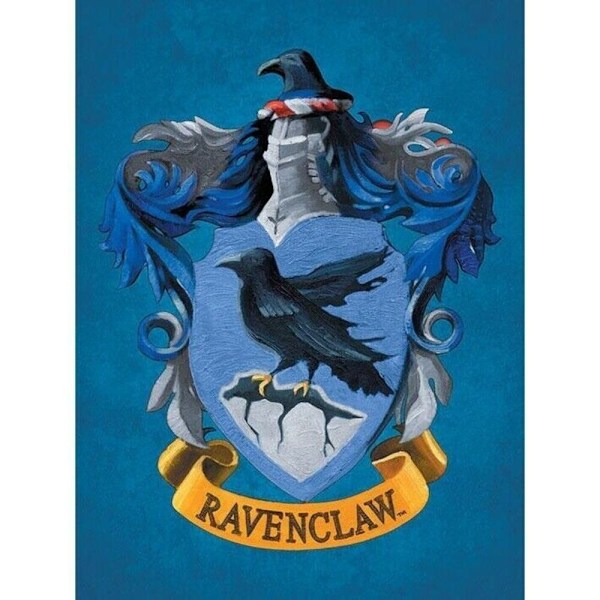 Harry Potter Ravenclaw Canvas Print 80cm x 60cm Blå/Gul Blue/Yellow 80cm x 60cm