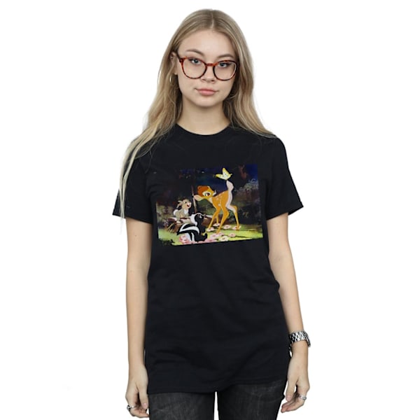 Disney Dam/Damer Bambi Svans Fjäril Still Bomull Pojkvän Black L