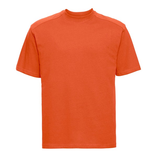 Russell Herr T-shirt i tung bomull 4XL Orange Orange 4XL