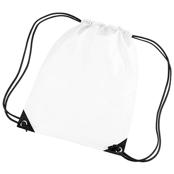 Bagbase Premium Gymsac Vattentät Väska (11 Liter) One Size White One Size