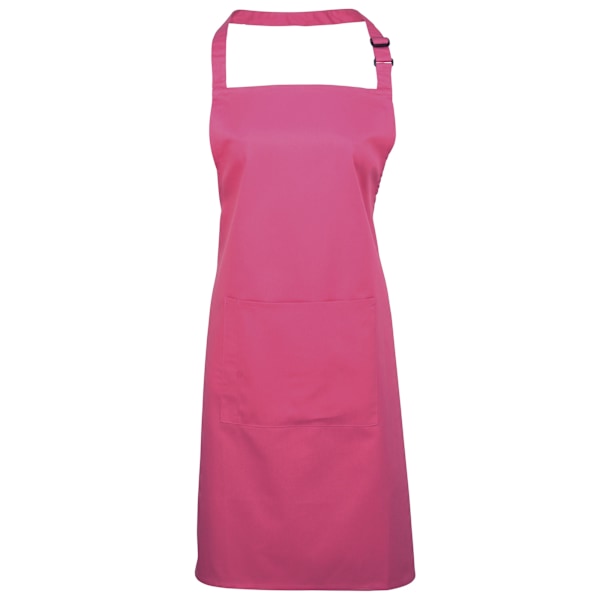 Premier Dam/Kvinna Färgade Bip Förkläde Med Fickor / Arbetskläder Hot Pink One Size