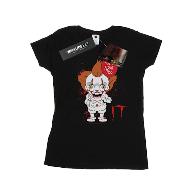 It Dam/Damer Chibi You´ll Float Too Bomull T-Shirt S Svart Black S