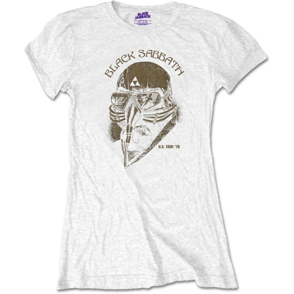 Black Sabbath Womens/Ladies US Tour 1978 T-shirt M Vit White M