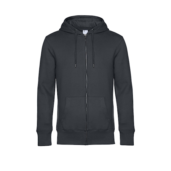 B&C Herr Full Zip Hoodie M Asfalt Asphalt M