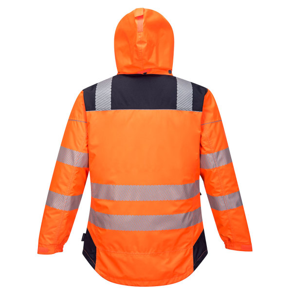 Portwest Herr PW3 Hi-Vis Vinterjacka 4XL Orange/Marinblå Orange/Navy 4XL