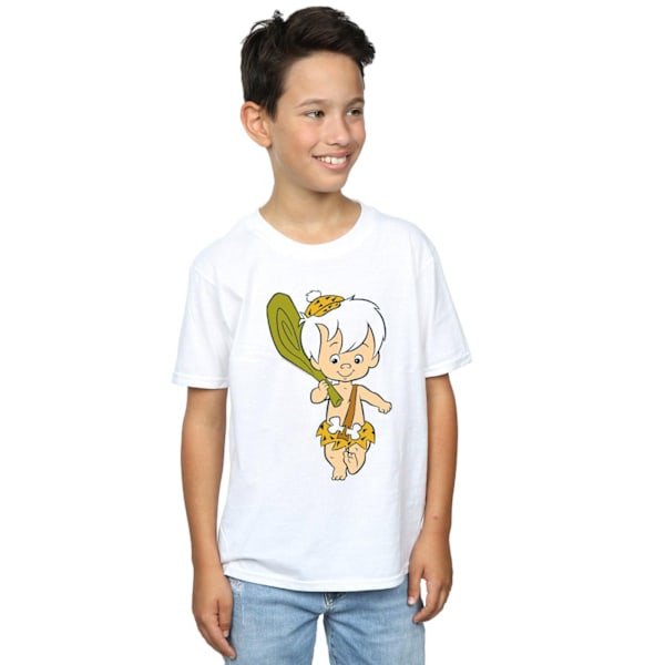 The Flintstones Boys Bamm Bamm Classic Pose T-Shirt 9-11 år White 9-11 Years