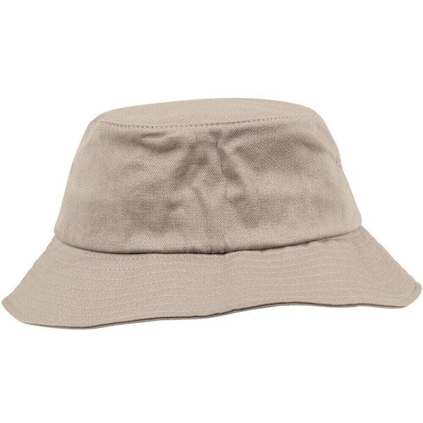 Flexfit Bomullstwill Bucket Hat En Storlek Khaki Khaki One Size