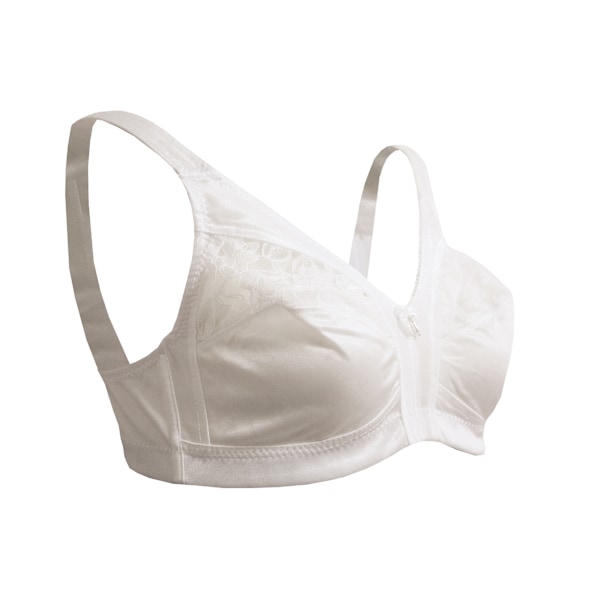Marlon Dam/Kvinnor Spets Fast Kontroll Bygellös BH 42D Vit White 42D