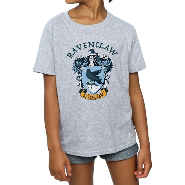 Harry Potter T-shirt i bomull för flickor, Ravenclaw, 5-6 år, sportgrå Sports Grey 5-6 Years