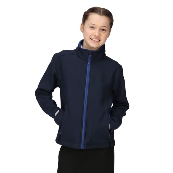 Regatta Professional Barn/Kids 2-lagers Softshelljacka 3 Navy/New Royal 32In