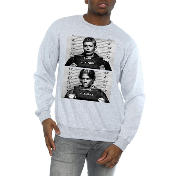 Supernatural Herr Winchester Mugshots Sweatshirt L Sports Grey Sports Grey L