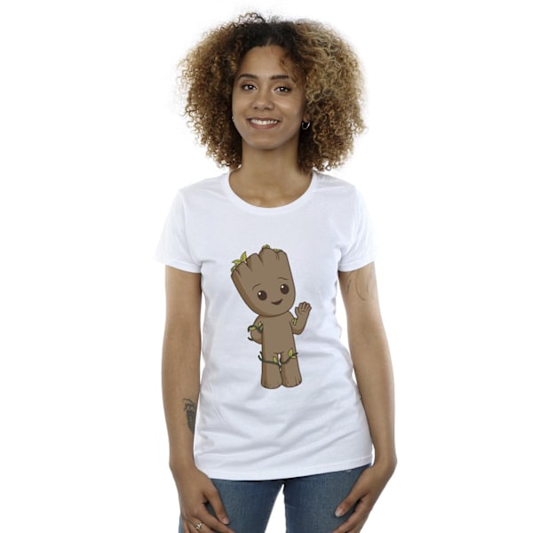 Marvel Womens/Ladies I Am Groot Cute Groot Bomull T-Shirt M Vit White M