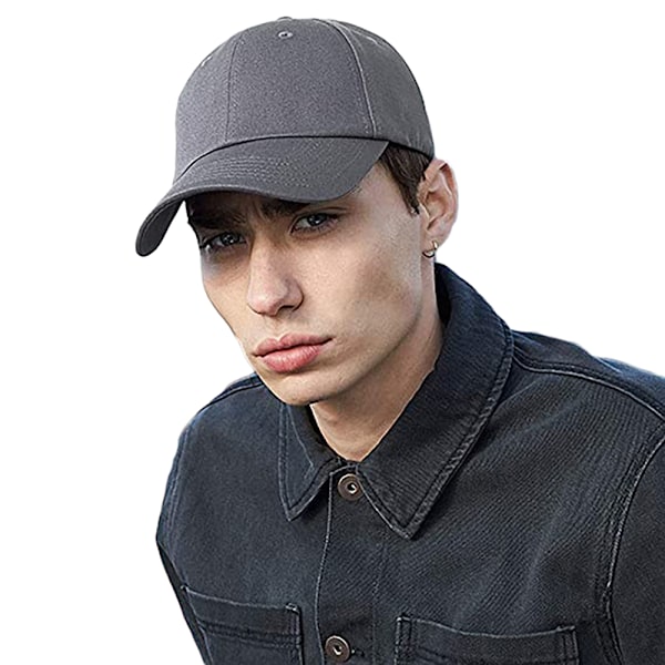 Beechfield Unisex Authentic 6 Panel Baseball Cap (2-pack) På Graphite Grey One Size