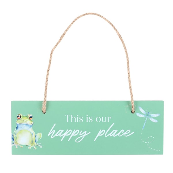 Something Different This Is Our Happy Place Hängande Skylt One Si Green One Size