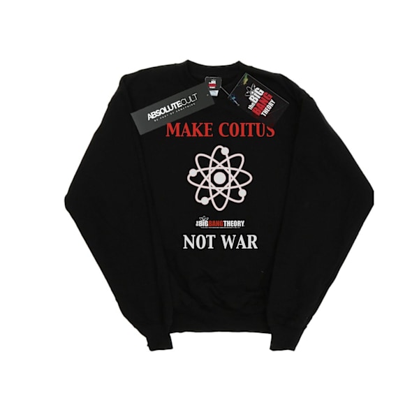 The Big Bang Theory Mens Make Coitus Not War Sweatshirt L Svart Black L