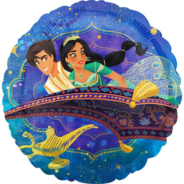 Aladdin Flying Carpet Circle Folieballong One Size Multicoloure Multicoloured One Size