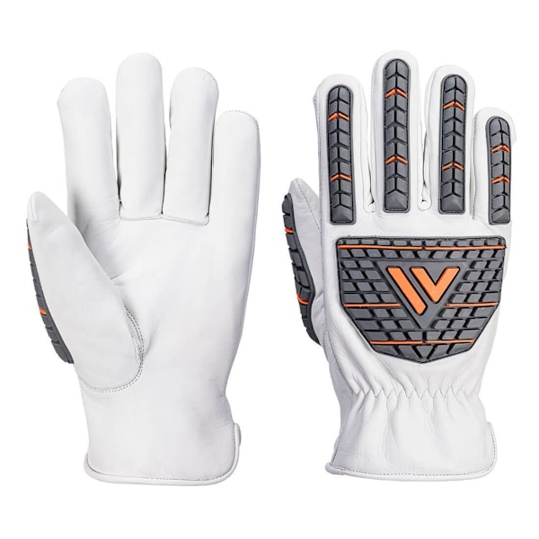 Portwest Impact Spaltläder Förarhandskar 9 Vit White 9