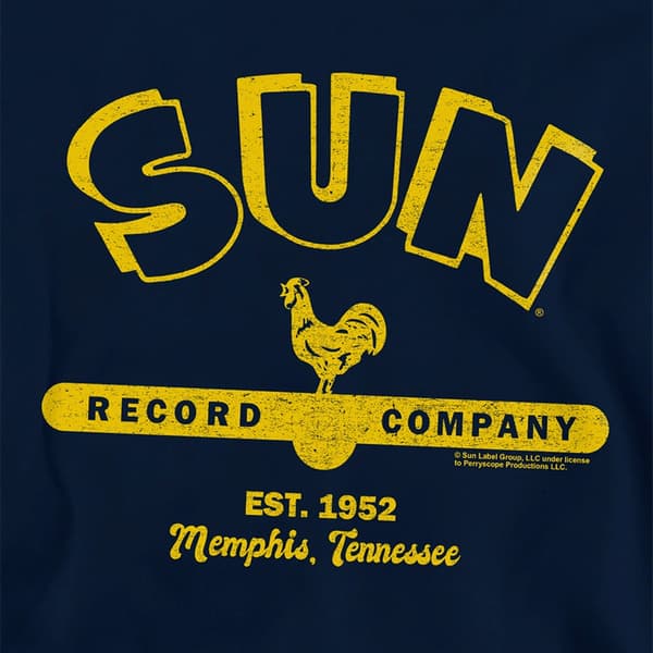 Sun Records Barn/Kids Enkel Sun Logo Pullover Hoodie 9-11 år Navy 9-11 Years