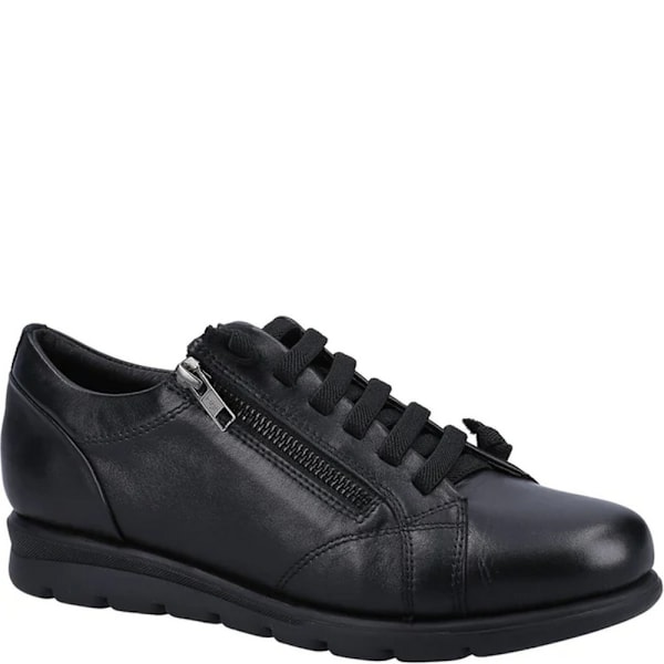 Fleet & Foster Dam/Dam Polperro Läder Sneakers 4 UK Bla Black 4 UK