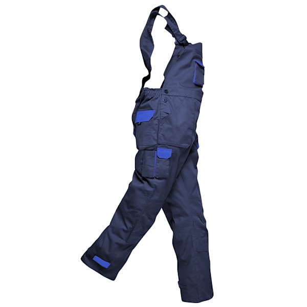 Portwest Contrast Bib & Brace / Arbetskläder 2XL x Regular Marinblå/Kunglig Navy/Royal 2XL x Regular