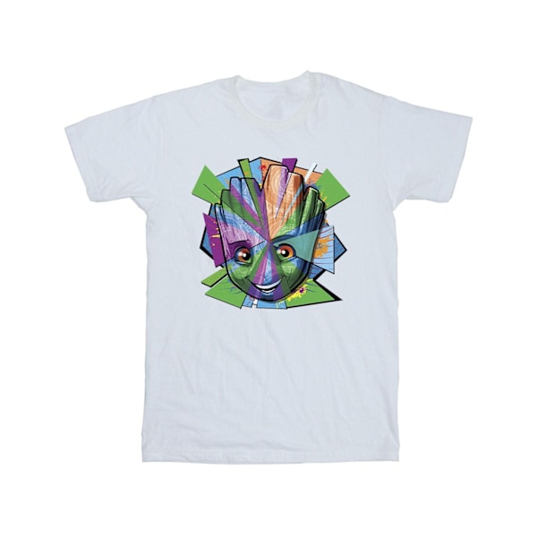 Marvel Girls Guardians Of The Galaxy Groot Shattered Bomull T-S White 5-6 Years