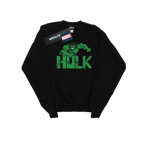 Marvel Pojkar Hulk Pixelated Sweatshirt 7-8 År Svart Black 7-8 Years